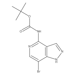 tert-butyl N-{7-bromo-1H-pyrazolo[4,3-c]pyridin-4-yl}carbamate Structure