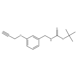 tert-butyl N-{[3-(prop-2-yn-1-yloxy)phenyl]methyl}carbamate Structure