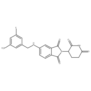 5-{[(3-amino-5-fluorophenyl)methyl]amino}-2-(2,6-dioxopiperidin-3-yl)-2,3-dihydro-1H-isoindole-1,3-dione Structure