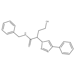 N-benzyl-4-hydroxy-2-(4-phenyl-1H-1,2,3-triazol-1-yl)butanamide Structure