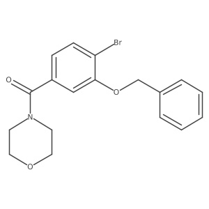 (3-(Benzyloxy)-4-bromophenyl)(morpholino)methanone结构式