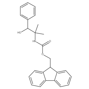 (9H-fluoren-9-yl)methyl N-(1-hydroxy-2-methyl-1-phenylpropan-2-yl)carbamate Structure