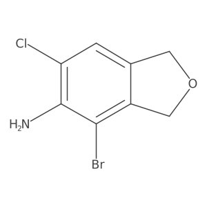 4-Bromo-6-chloro-1,3-dihydro-5-isobenzofuranamine Structure
