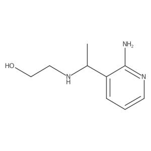 (R)-2-((1-(2-Aminopyridin-3-yl)ethyl)amino)ethan-1-ol Structure