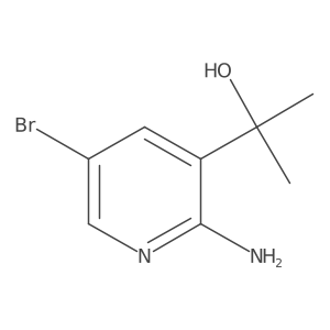 2-(2-Amino-5-bromo-pyridin-3-yl)-propan-2-ol Structure