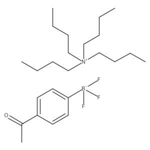 (4-Acetylphenyl)trifluoroboranuide; tetrabutylazanium Structure