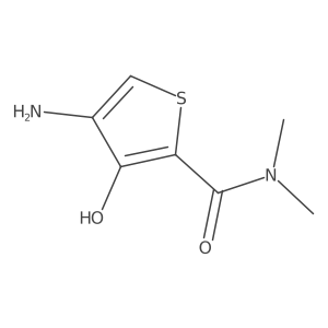 4-amino-3-hydroxy-N,N-dimethylthiophene-2-carboxamide结构式