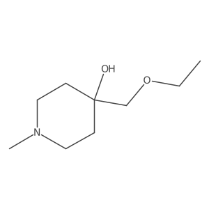 4-(Ethoxymethyl)-1-methyl-4-piperidinol结构式