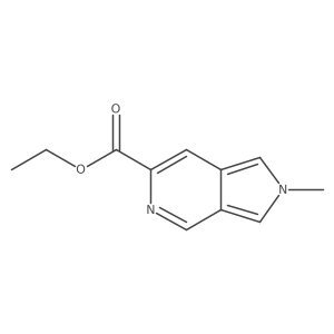 Ethyl 2-methyl-2H-pyrrolo[3,4-c]pyridine-6-carboxylate结构式