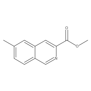 Methyl 6-methylisoquinoline-3-carboxylate结构式