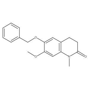 3,4-Dihydro-7-methoxy-1-methyl-6-(phenylmethoxy)-2(1H)-quinolinone Structure