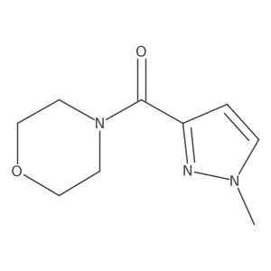 (1-methyl-1H-pyrazol-3-yl)(morpholino)methanone结构式
