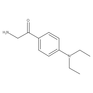 2-Amino-1-[4-(diethylamino)phenyl]ethan-1-one结构式