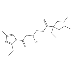 4-(2-Ethyl-4-methyl-1H-imidazol-1-yl)-2-hydroxy-4-oxobutyl 2-ethyl-2-propylpentanoate结构式