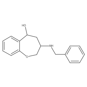 rel-(3R,5S)-2,3,4,5-Tetrahydro-3-[(phenylmethyl)amino]-1-benzoxepin-5-ol Structure