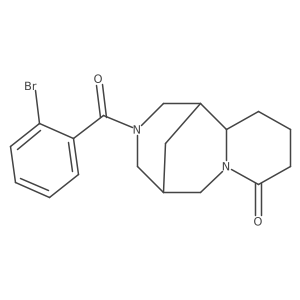 1,5-Methano-8H-pyrido[1,2-a][1,5]diazocin-8-one, 3-(2-bromobenzoyl)decahydro- Structure