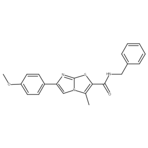 N-benzyl-6-(4-methoxyphenyl)-3-methylimidazo[2,1-b]thiazole-2-carboxamide Structure