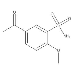 5-Acetyl-2-methoxybenzenesulfonamide结构式