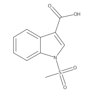 1-(Methylsulfonyl)-1H-indole-3-carboxylic acid Structure