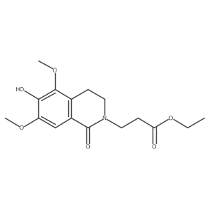 Ethyl 3-(3,4-dihydro-6-hydroxy-5,7-dimethoxy-1-oxoisoquinolin-2(1h)-yl)propanoate结构式