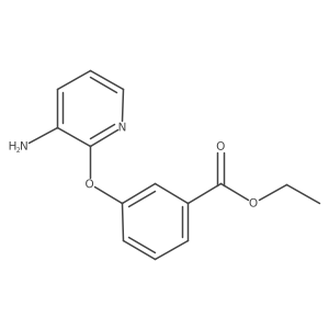 Ethyl 3-((3-aminopyridin-2-yl)oxy)benzoate结构式