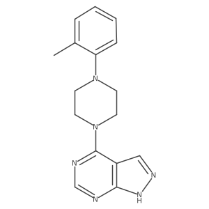4-[4-(2-Methylphenyl)piperazin-1-yl]-1h-pyrazolo[3,4-d]pyrimidine Structure