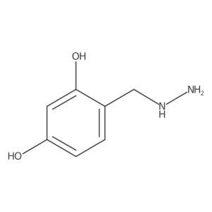 4-(Hydrazinylmethyl)benzene-1,3-diol结构式