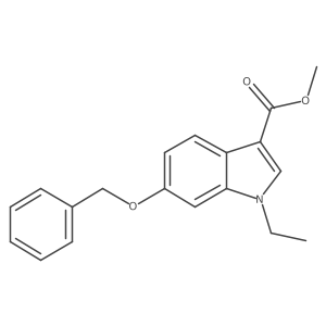 6-Benzyloxy-1-ethyl-1H-indole-3-carboxylic acid methyl ester Structure