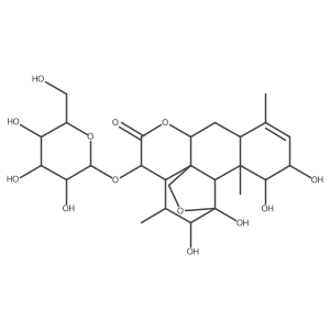 Picras-3-en-16-one, 11,20-epoxy-15-(I(2)-D-glucopyranosyloxy)-1,2,11,12-tetrahydroxy-, (1I(2),2I+/-,11I(2),12I+/-,15I(2))-结构式