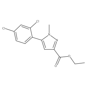 5-(2,4-Dichloro-phenyl)-1-methyl-1H-pyrazole-3-carboxylic acid ethyl ester Structure