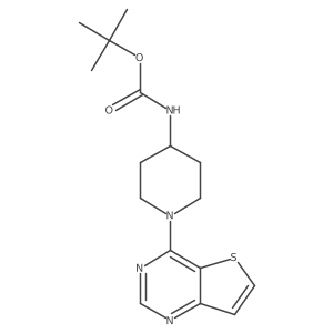 (1-Thieno[3,2-d]pyrimidin-4-yl-piperidin-4-yl)-carbamic acid tert-butyl ester Structure