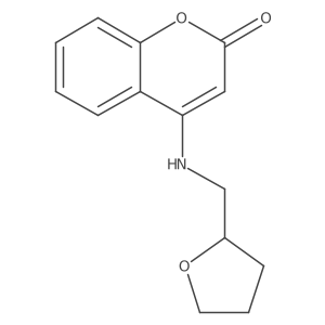 4-[(tetrahydro-2-furanylmethyl)amino]-2H-chromen-2-one Structure