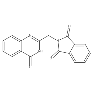 2-[(4-oxo-3,4-dihydroquinazolin-2-yl)methyl]-2,3-dihydro-1H-isoindole-1,3-dione结构式
