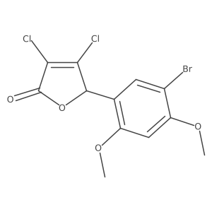 5-(5-Bromo-2,4-dimethoxyphenyl)-3,4-dichlorofuran-2(5H)-one Structure