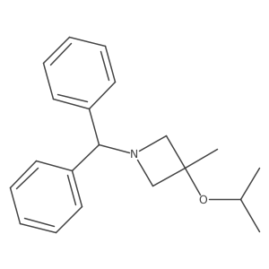 1-Benzhydryl-3-methyl-3-propan-2-yloxyazetidine Structure