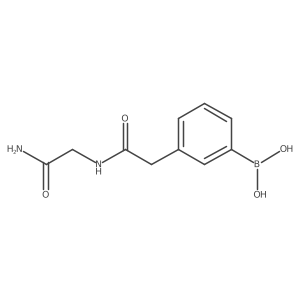(3-(2-((2-Amino-2-oxoethyl)amino)-2-oxoethyl)phenyl)boronic acid Structure