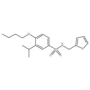 4-butoxy-N-(2-furylmethyl)-3-isopropylbenzenesulfonamide Structure