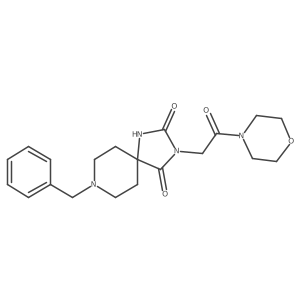 8-Benzyl-3-[2-(morpholin-4-yl)-2-oxoethyl]-1,3,8-triazaspiro[4.5]decane-2,4-dione结构式
