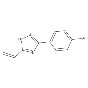 5-(4-Bromophenyl)-4H-1,2,4-triazole-3-carbaldehyde Structure