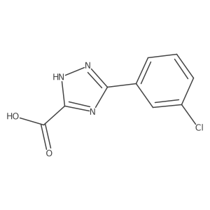5-(3-Chlorophenyl)-4H-1,2,4-triazole-3-carboxylic acid Structure