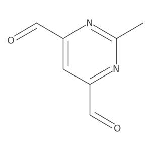 2-Methylpyrimidine-4,6-dicarbaldehyde Structure