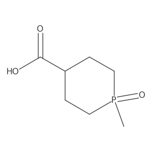 1-Methylphosphinane-4-carboxylic acid 1-oxide结构式