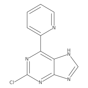 2-Chloro-6-(2-pyridinyl)-9H-purine结构式