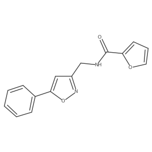 N-((5-phenylisoxazol-3-yl)methyl)furan-2-carboxamide结构式