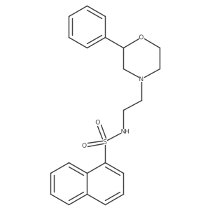 N-(2-(2-phenylmorpholino)ethyl)naphthalene-1-sulfonamide Structure