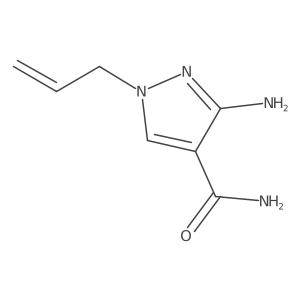 3-Amino-1-prop-2-enylpyrazole-4-carboxamide Structure