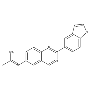 N'-[2-(1-benzofuran-5-yl)quinazolin-6-yl]ethanimidamide Structure