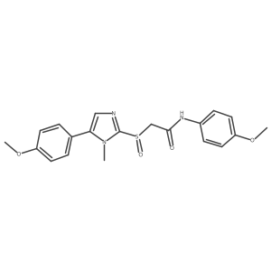 N-(4-methoxyphenyl)-2-((5-(4-methoxyphenyl)-1-methyl-1H-imidazol-2-yl)sulfinyl)acetamide Structure
