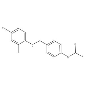 N-(4-Chloro-2-methylphenyl)-4-(difluoromethoxy)benzenemethanamine结构式