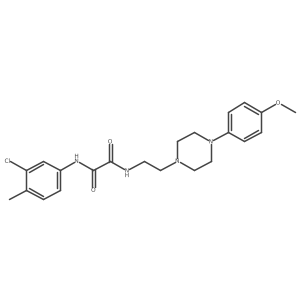 N1-(3-chloro-4-methylphenyl)-N2-(2-(4-(4-methoxyphenyl)piperazin-1-yl)ethyl)oxalamide结构式